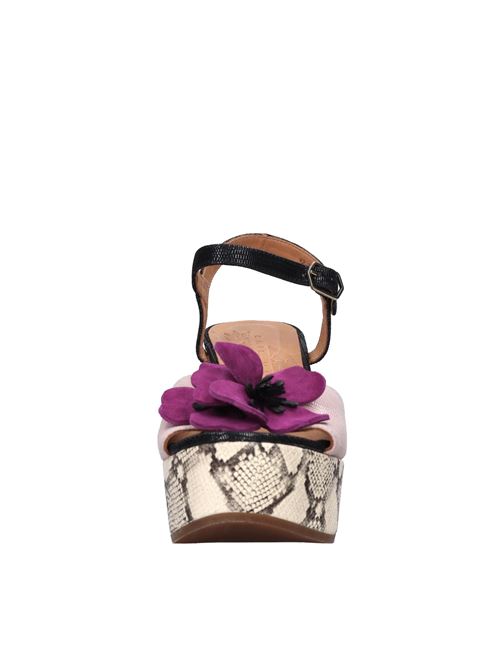 Sandali in pelle CHIE MIHARA | DINI JEEPROSA-NERO-BERRY-SAND